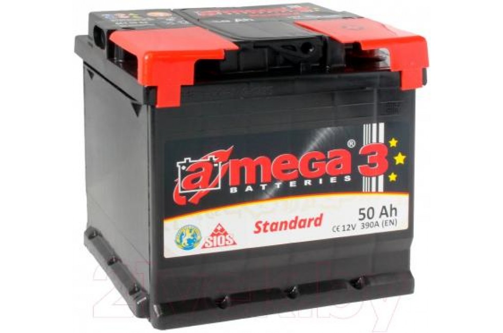 Аккумулятор A-mega Standard 50 R+ 390 A (EN)